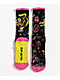 Killer Acid Trippy Dog Black, Yellow, & Pink Crew Socks - Thumbnail image 2 of 2