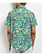Killer Acid Trippy Jungle Print Short Sleeve Button Up Shirt - Thumbnail image 2 of 3