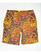 Killer Acid Way Out West Orange Sweat Shorts - Thumbnail image 1 of 4