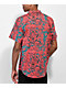 Killer Acid x Santa Cruz Peace Hand Pink Short Sleeve Button Up Shirt - Thumbnail image 2 of 3