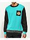 Killer Acid x The Bindle Conspiracy World Wide Teal & Black Sweater - Thumbnail image 1 of 3