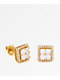 King Ice 14K Gold Layered CZ Earrings