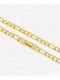 King Ice 20" Figaro Gold Chain Necklace - Thumbnail image 2 of 3