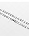 King Ice 20" Figaro Silver Chain Necklace - Thumbnail image 2 of 2