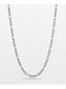 King Ice 20" Figaro Silver Chain Necklace - Thumbnail image 1 of 2