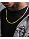 King Ice 22" Yellow Gold Herringbone Chain Necklace - Thumbnail image 3 of 3
