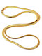 King Ice 22" Yellow Gold Herringbone Chain Necklace - Thumbnail image 2 of 3