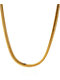 King Ice 22" Yellow Gold Herringbone Chain Necklace - Thumbnail image 1 of 3