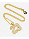 King Ice 23 Pendant 20" Gold Necklace - Thumbnail image 3 of 3
