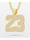 King Ice 23 Pendant 20" Gold Necklace - Thumbnail image 1 of 3