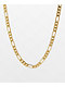 King Ice 5mm Figaro Gold Chain Necklace