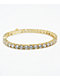 King Ice 5mm Single Row Gold Tennis Bracelet - Thumbnail image 3 of 3