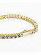 King Ice 5mm Single Row Gold Tennis Bracelet - Thumbnail image 2 of 3