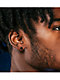 King Ice 6mm Gold & Black Round Cut Earrings - Thumbnail image 2 of 2