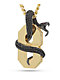 King Ice Black Mamba Number 8 Yellow Gold Necklace - Thumbnail image 2 of 5