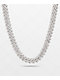 King Ice Diamond Cut 20" Silver Miami Cuban Link Chain - Thumbnail image 1 of 3