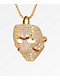 King Ice Hockey Mask collar dorado