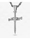 King Ice Nail Cross 22" White Gold Chain Necklace - Thumbnail image 2 of 3