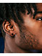 King Ice Round Onyx Stud Earrings - Thumbnail image 3 of 3