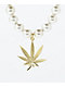 King Ice Weed Leaf 8" Pearl Necklace - Thumbnail image 1 of 3