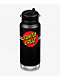 Klean Kanteen x Santa Cruz Classic Dot TKWide Black Water Bottle 32 oz - Thumbnail image 1 of 8