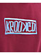 Krooked Box Maroon Crewneck Sweatshirt - Thumbnail image 3 of 3