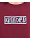 Krooked Box Maroon Crewneck Sweatshirt - Thumbnail image 2 of 3