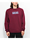 Krooked Box Maroon Crewneck Sweatshirt - Thumbnail image 1 of 3