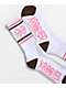 Krooked Eyes White, Pink & Brown Crew Socks - Thumbnail image 2 of 2