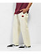 Krooked Eyes White Elastic Waist Pants
