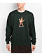 Krooked Inferno Forest Green Crewneck Sweatshirt - Thumbnail image 1 of 2