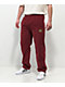 Krooked Kords Borgoña pana Cintura Elástica Pantalones de Patín