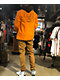 Krooked Moon Smile Orange Bomber Jacket - Thumbnail image 6 of 6