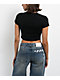 L/AB c/o Off-White™ Black Crop T-Shirt - Thumbnail image 2 of 4