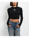 L/AB c/o Off-White™ Black Long Sleeve Crop T-Shirt - Thumbnail image 1 of 5