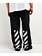 L/AB c/o Off-White™ Core Diagonal Black Relaxed Sweatpants - Thumbnail image 1 of 4