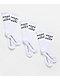 L/AB c/o Off-White™ Diagonal Stripe 3 Pack White Crew Socks - Thumbnail image 1 of 2