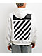 L/AB c/o Off-White™ Diagonal White Hoodie - Thumbnail image 1 of 4