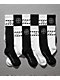 L/AB c/o Off-White™ Logo 3 Pack Black Crew Socks - Thumbnail image 3 of 4