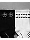 L/AB c/o Off-White™ Logo 3 Pack Black Crew Socks - Thumbnail image 4 of 4