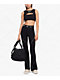 L/AB c/o Off-White™ Logo Black Layered Cutout Crop Top - Thumbnail image 3 of 5
