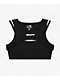 L/AB c/o Off-White™ Logo Black Layered Cutout Crop Top - Thumbnail image 4 of 5