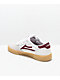 Lakai Cambridge zapatos de skate blancos y borgoños