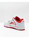 Lakai Telford Low White & Red Skate Shoes - Thumbnail image 2 of 4