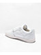 Lakai Telford White Leather Low Top Skate Shoes