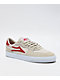 Lakai York Cream & Red Skate Shoe - Thumbnail image 1 of 5