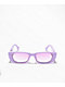 Lavender Rectangle Sunglasses - Thumbnail image 2 of 2