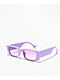 Lavender Rectangle Sunglasses - Thumbnail image 1 of 2