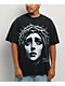 Learn To Forget Crown Of Tears Rhinestone Black Wash T-Shirt - Thumbnail image 1 of 3