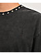 Learn To Forget Thrashed Studded Black Wash T-Shirt - Thumbnail image 4 of 6